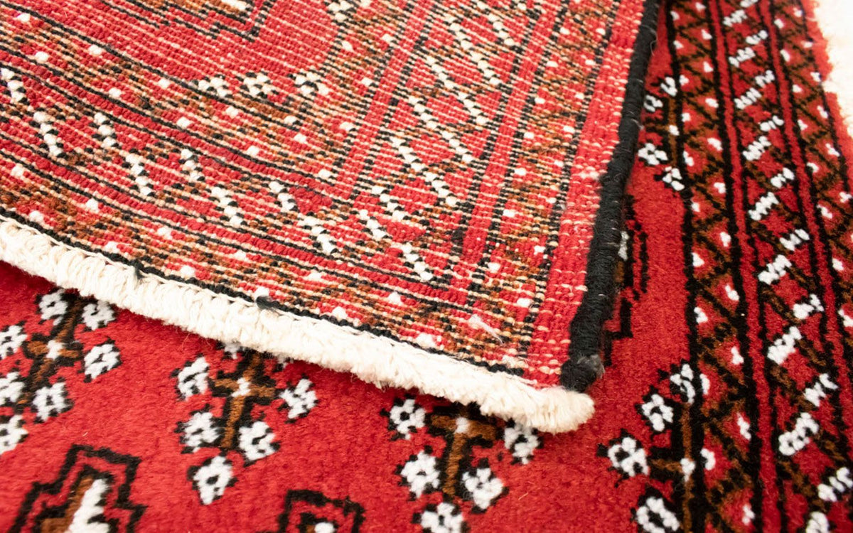 Runner Turkaman-matta - 100 x 50 cm - röd