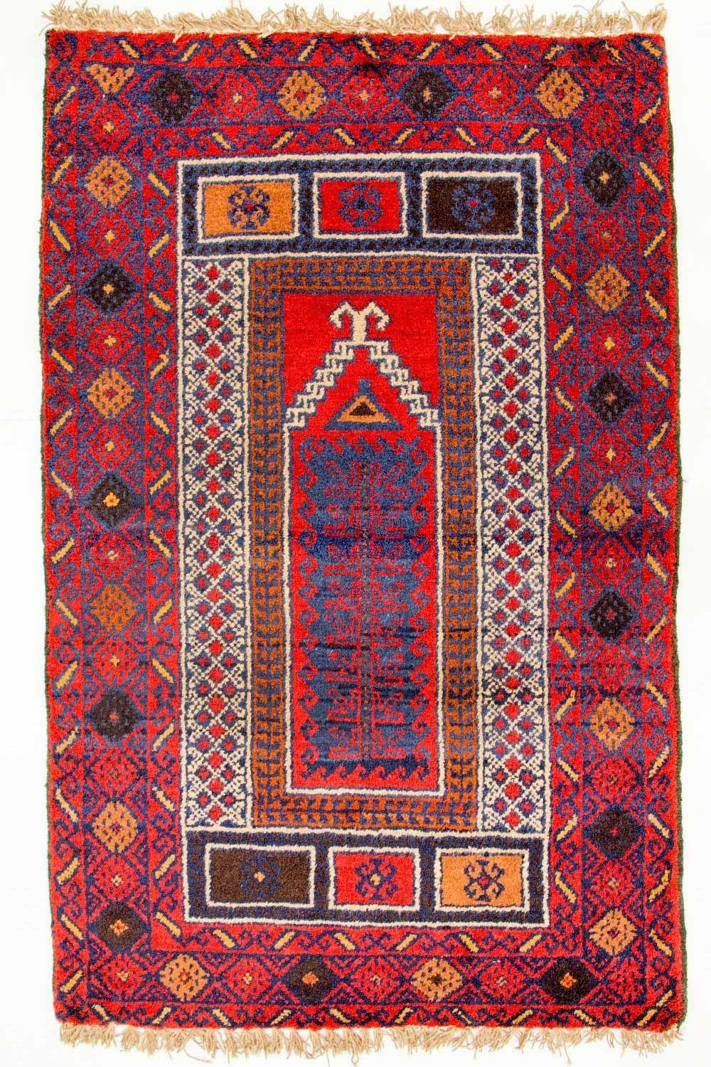 Baluch-matta - 125 x 79 cm - röd