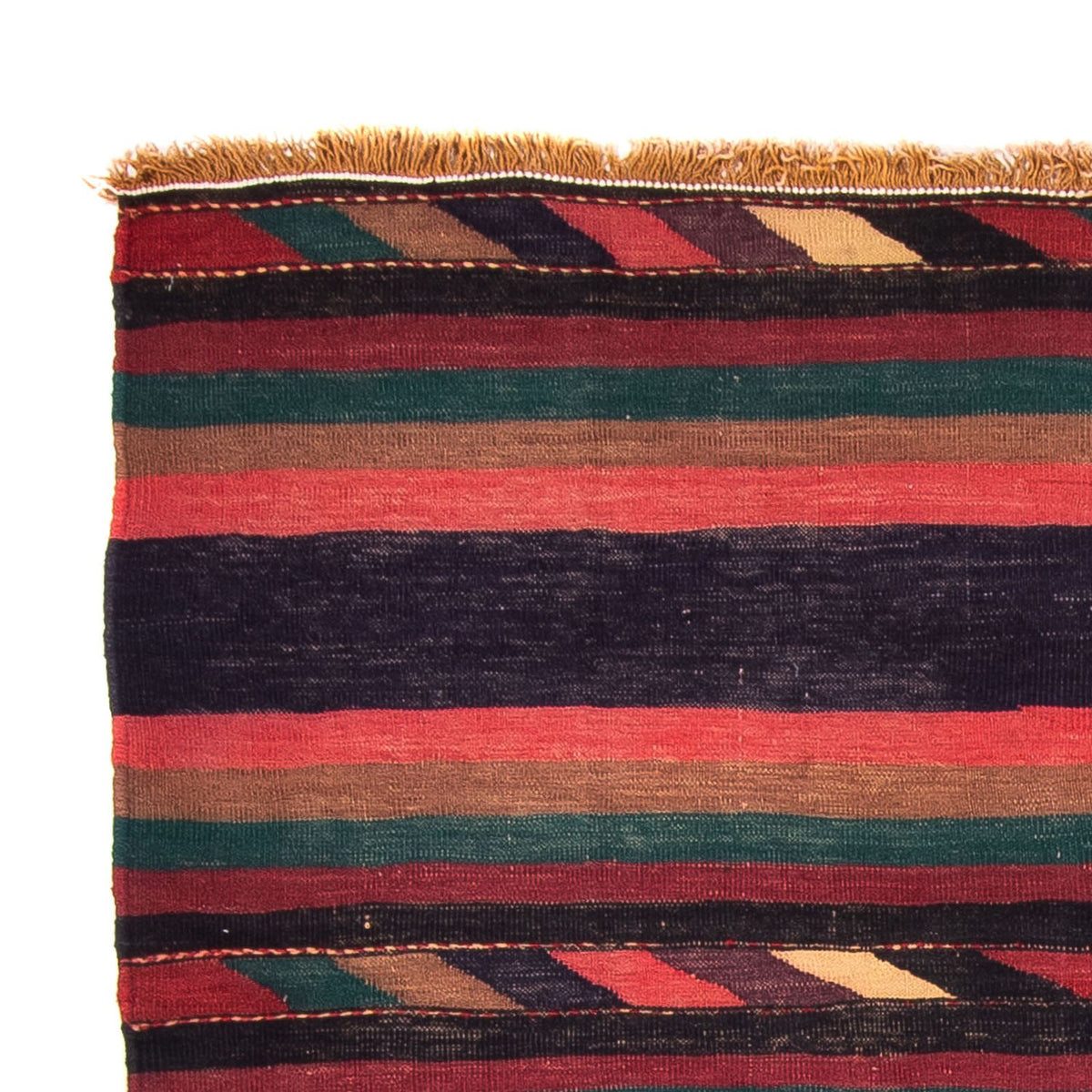 Kelim-matta - gammal - 195 x 160 cm - flerfärgad