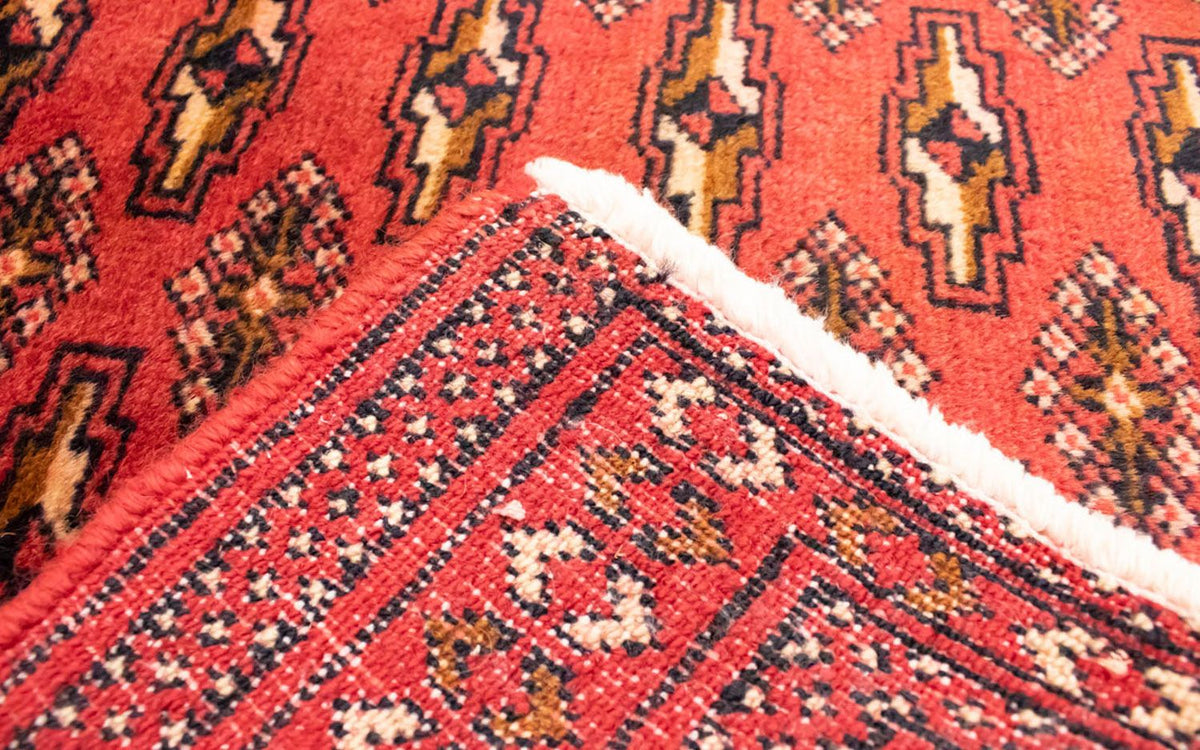 Runner Turkaman-matta - 100 x 50 cm - röd