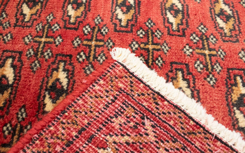 Runner Turkaman-matta - 100 x 50 cm - röd