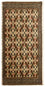 Runner Turkaman-matta - 100 x 50 cm - beige