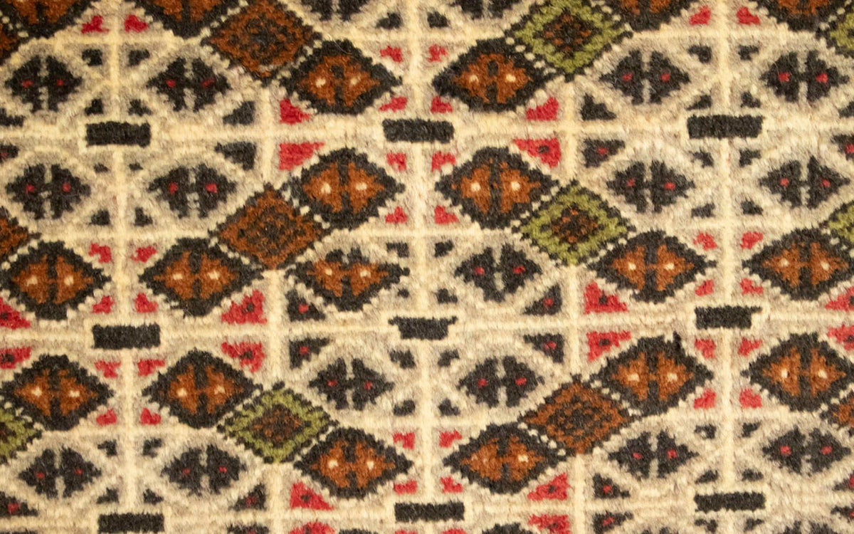 Runner Turkaman-matta - 100 x 50 cm - beige