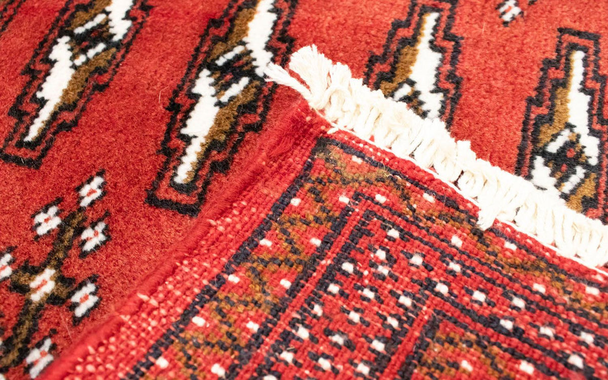 Runner Turkaman-matta - 100 x 50 cm - röd