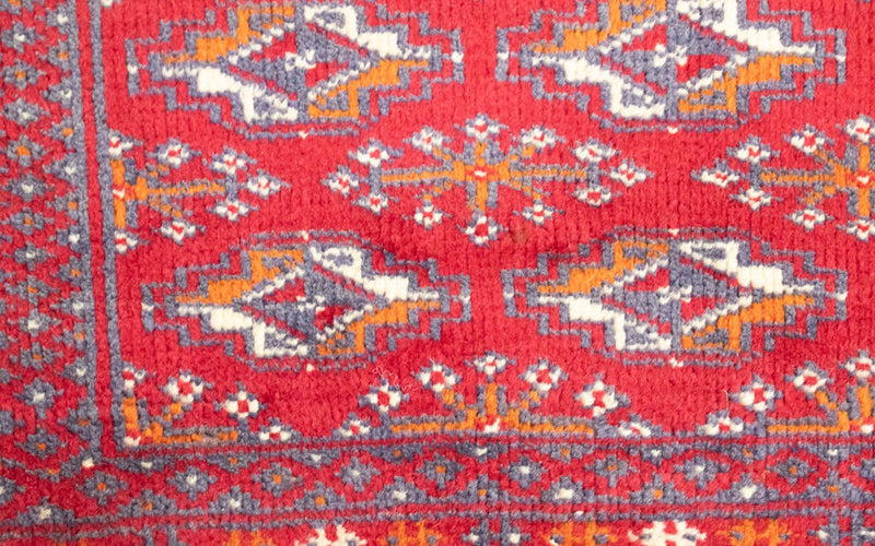 Runner Turkaman-matta - 100 x 50 cm - röd