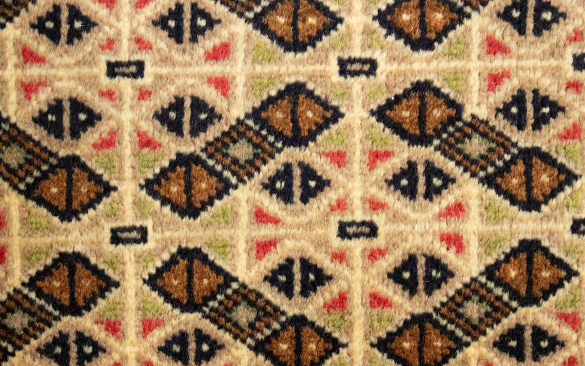 Runner Turkaman-matta - 100 x 50 cm - beige