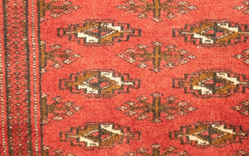 Runner Turkaman-matta - 100 x 50 cm - röd