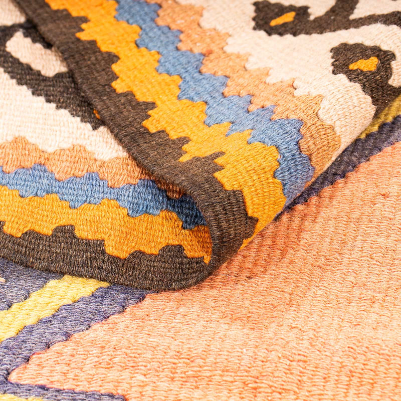 Runner Kelim-matta - gammal - 280 x 147 cm - flerfärgad