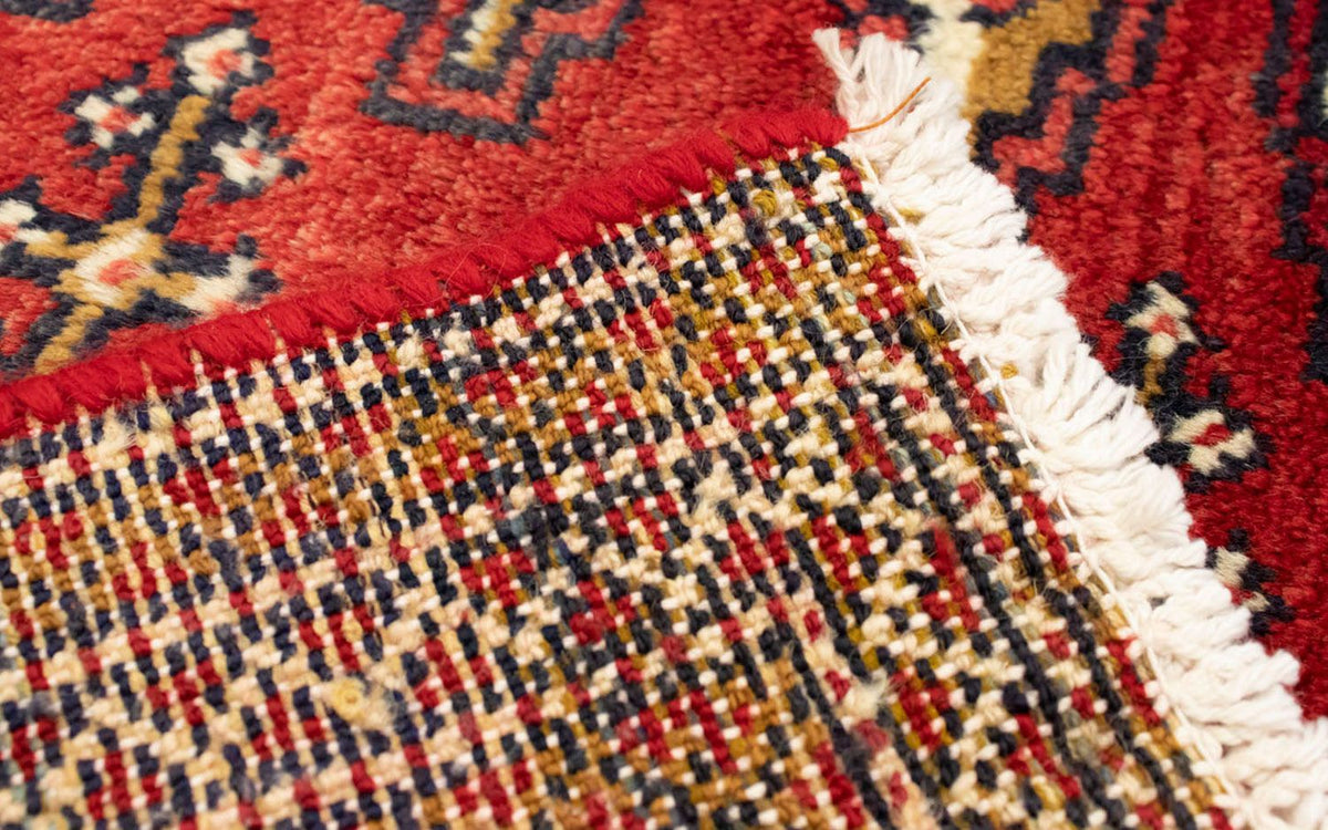 Runner Turkaman-matta - 100 x 50 cm - röd