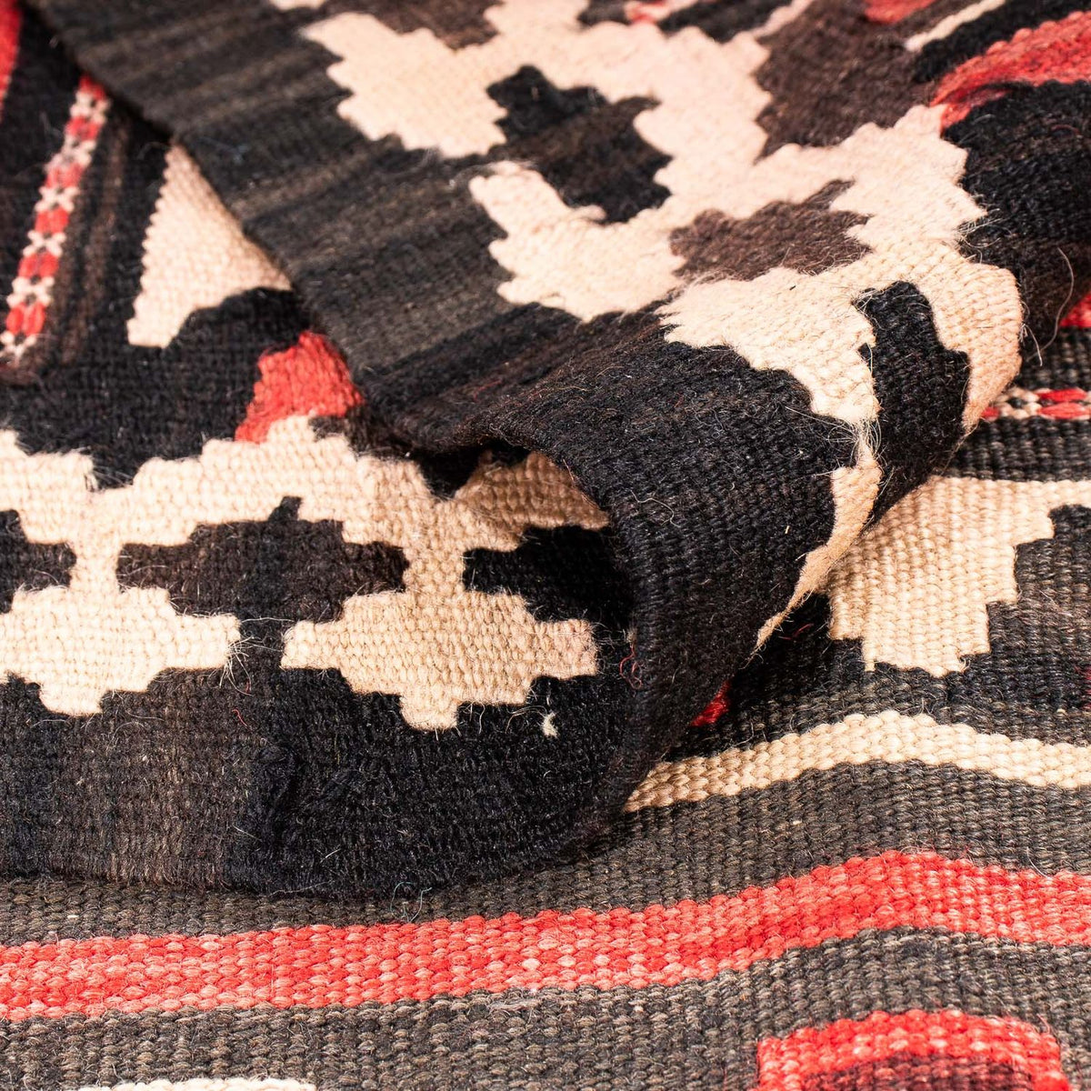 Runner Kelim-matta - gammal - 300 x 145 cm - flerfärgad