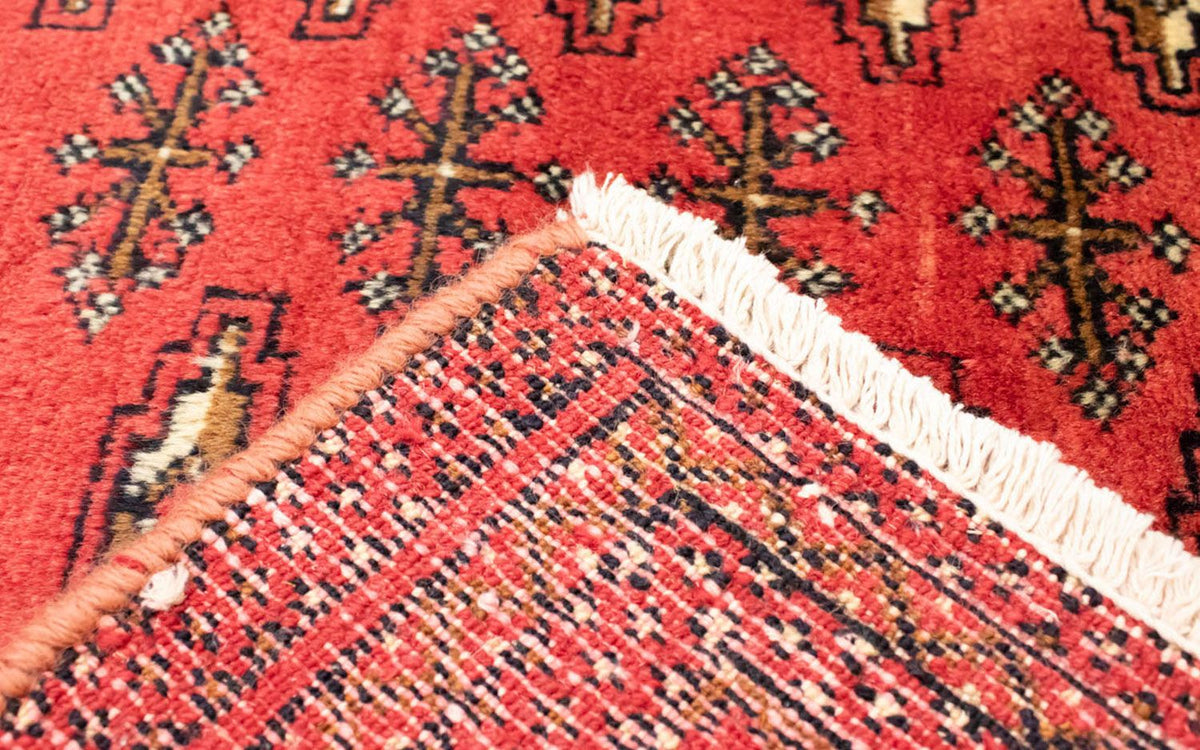 Runner Turkaman-matta - 100 x 50 cm - röd