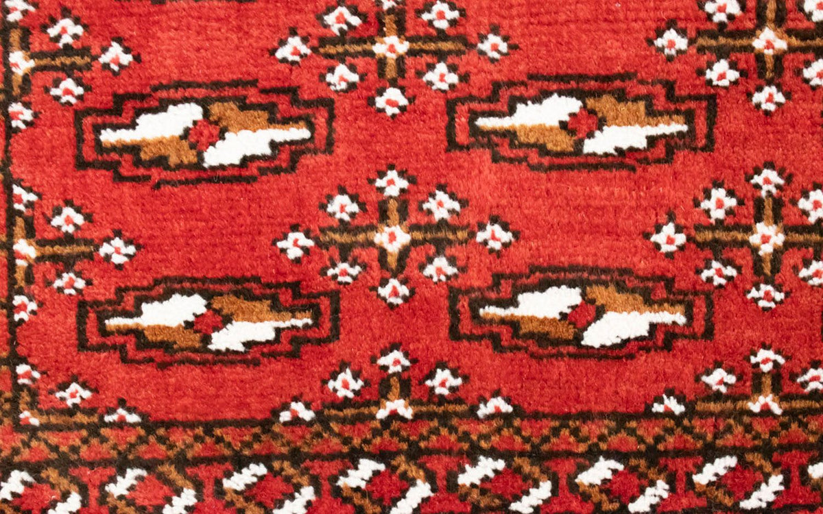 Runner Turkaman-matta - 100 x 50 cm - röd