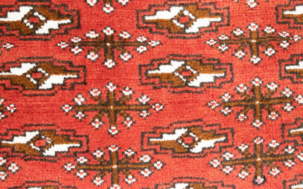 Runner Turkaman-matta - 100 x 50 cm - röd