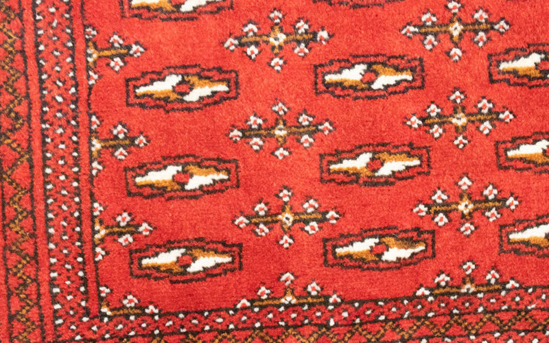 Runner Turkaman-matta - 100 x 50 cm - röd