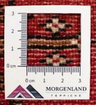 Runner Turkaman-matta - 100 x 50 cm - röd