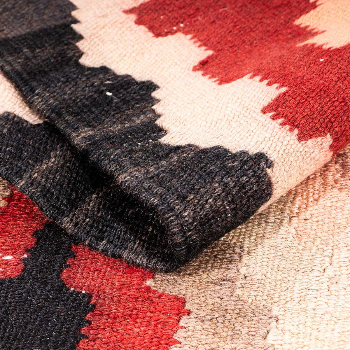 Kelim-matta - gammal - 220 x 160 cm - flerfärgad