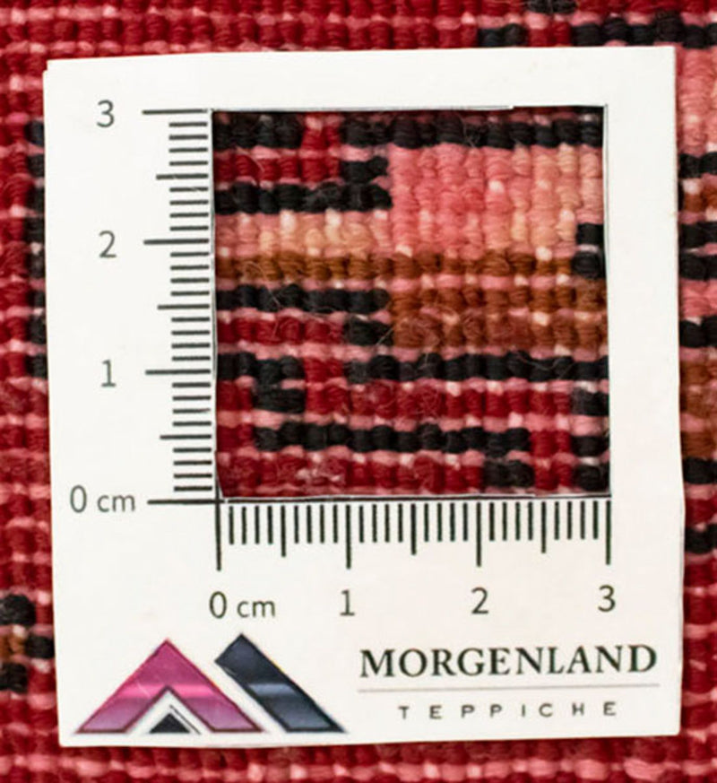 Turkaman-matta - 130 x 60 cm - röd