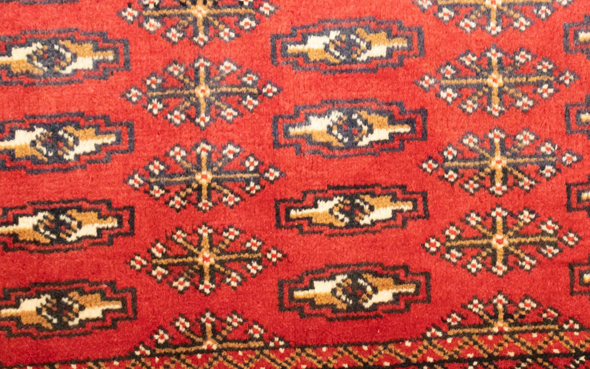 Turkaman-matta - 130 x 60 cm - röd