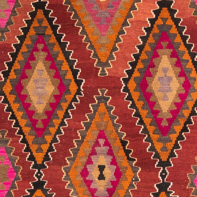 Runner Kelim-matta - gammal - 330 x 130 cm - flerfärgad