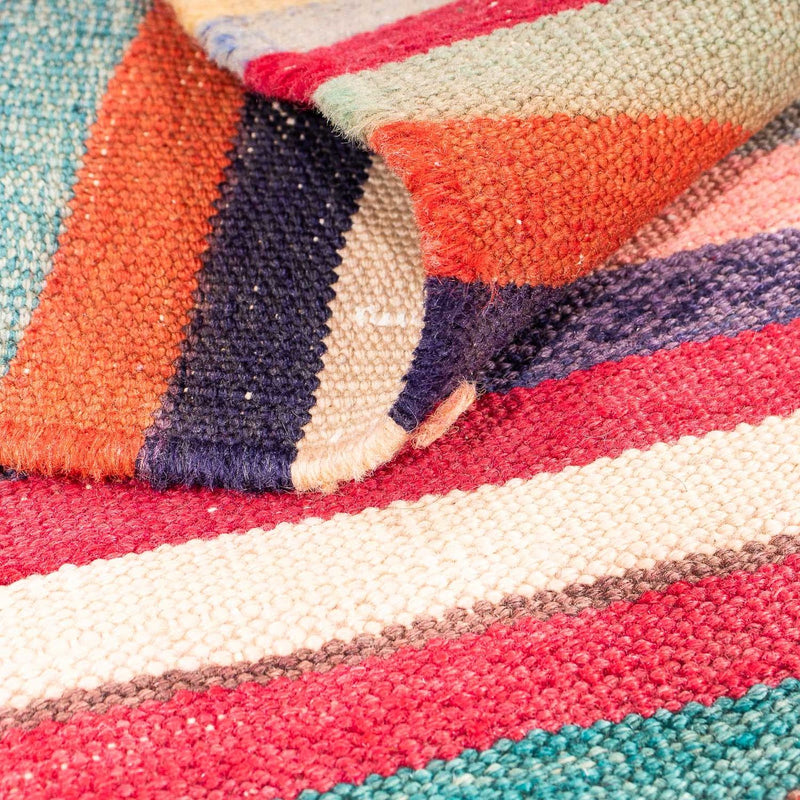 Kelim-matta - gammal - 190 x 145 cm - flerfärgad