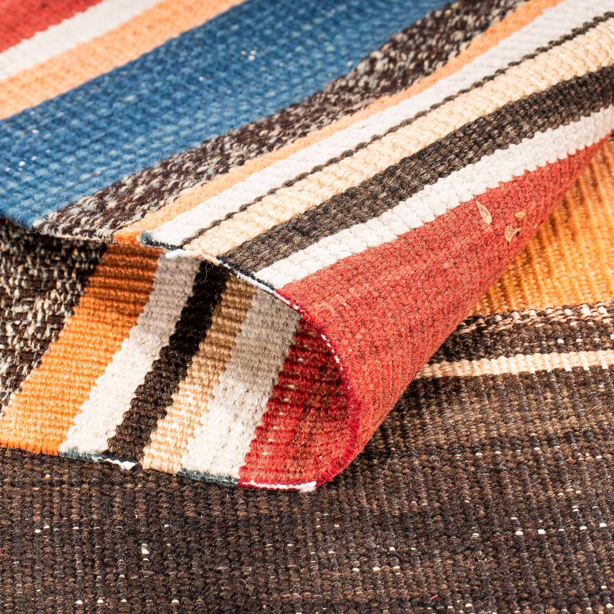 Runner Kelim-matta - gammal - 330 x 135 cm - flerfärgad