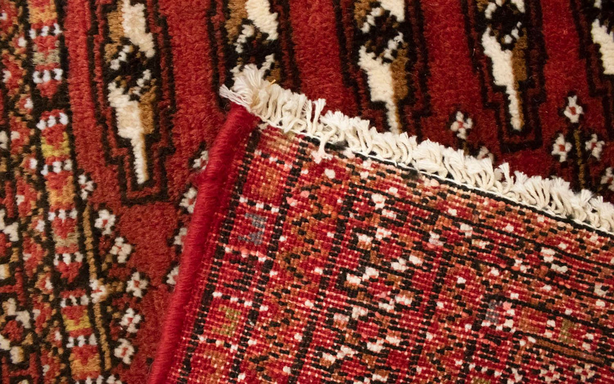 Turkaman-matta - 130 x 60 cm - röd