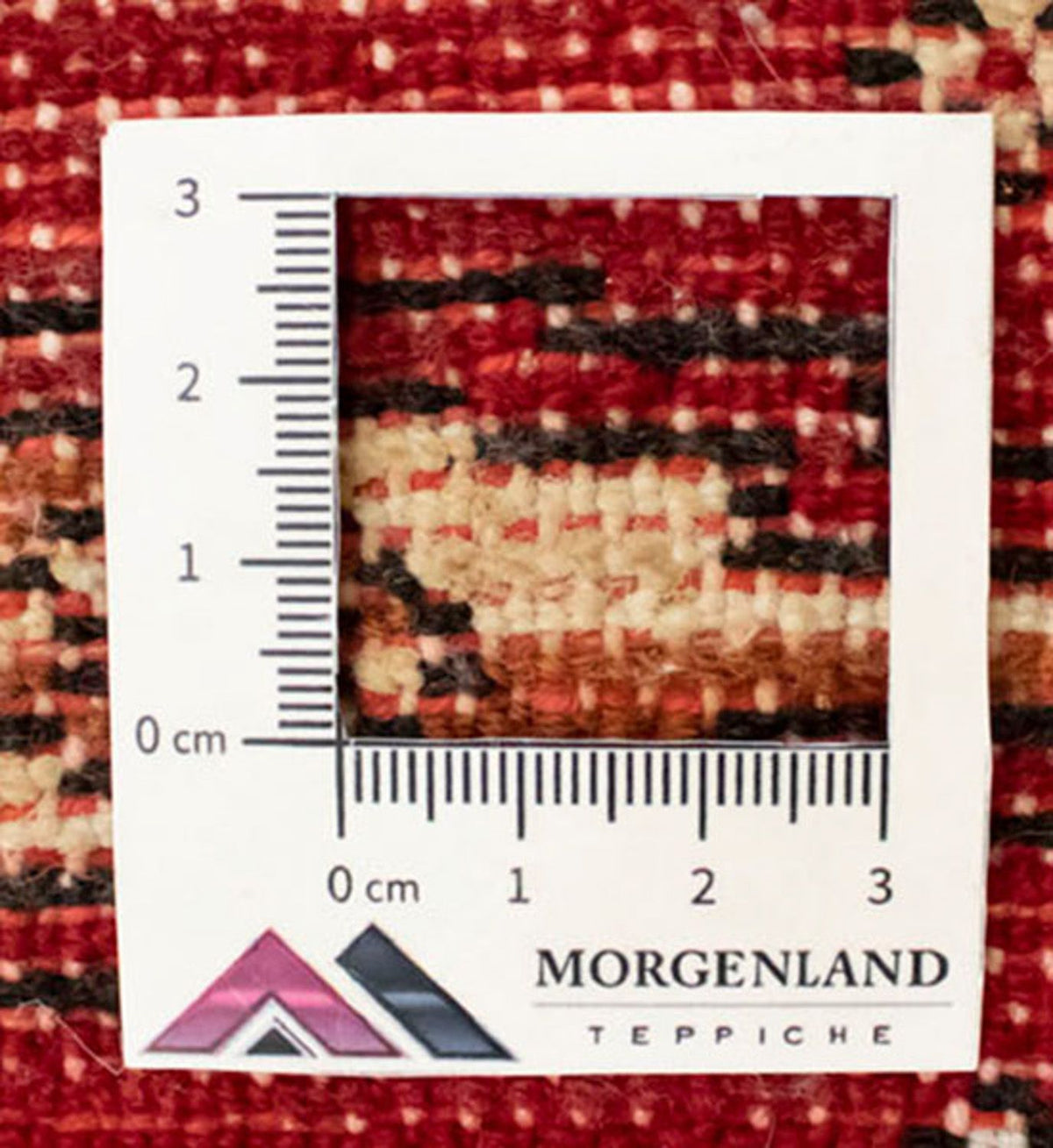 Turkaman-matta - 130 x 60 cm - röd