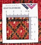 Turkaman-matta - 130 x 60 cm - röd