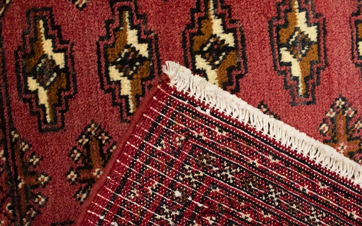 Turkaman-matta - 130 x 60 cm - ljusröd