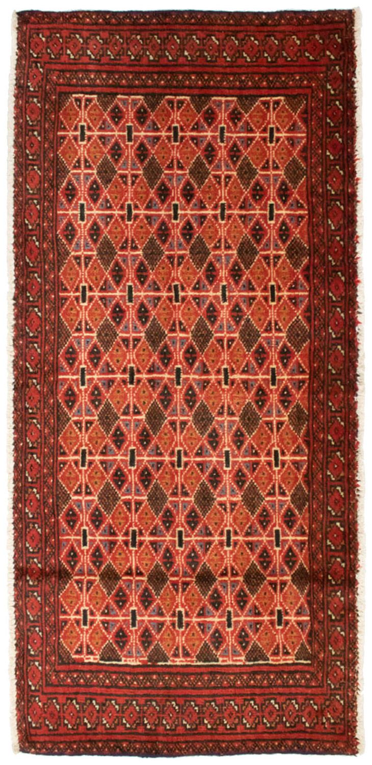 Turkaman-matta - 130 x 60 cm - orange