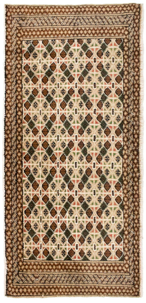 Turkaman-matta - 130 x 60 cm - beige