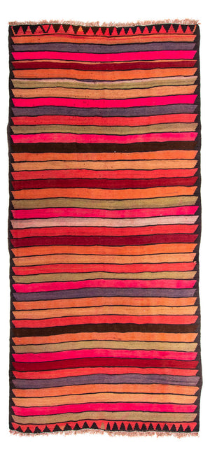 Runner Kelim-matta - gammal - 325 x 160 cm - flerfärgad