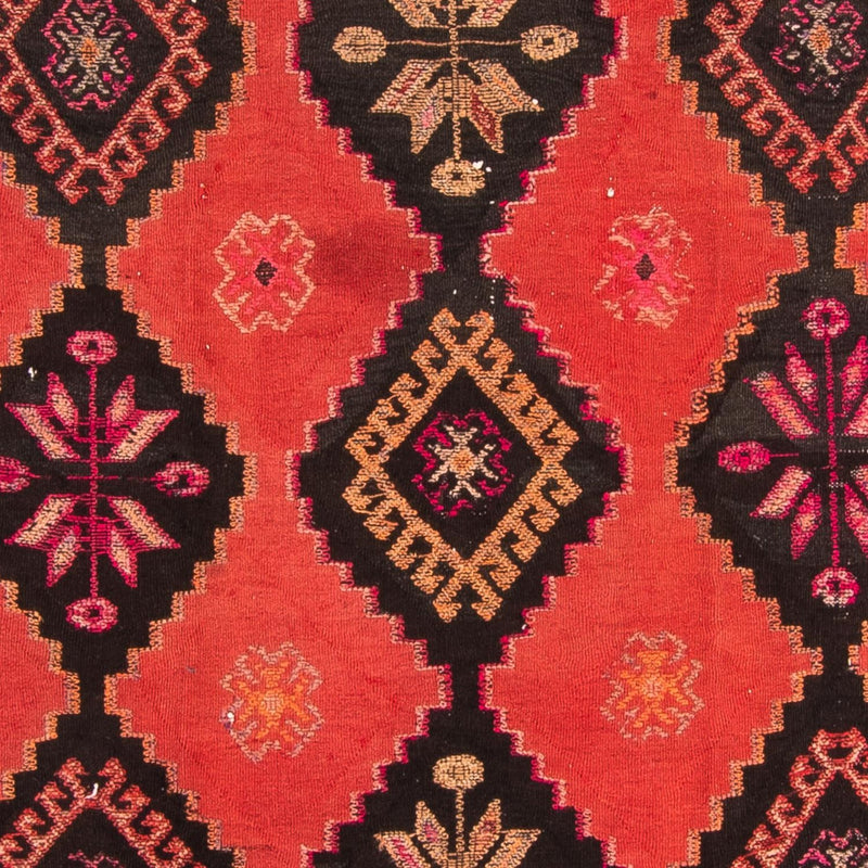 Runner Kelim-matta - gammal - 400 x 140 cm - flerfärgad