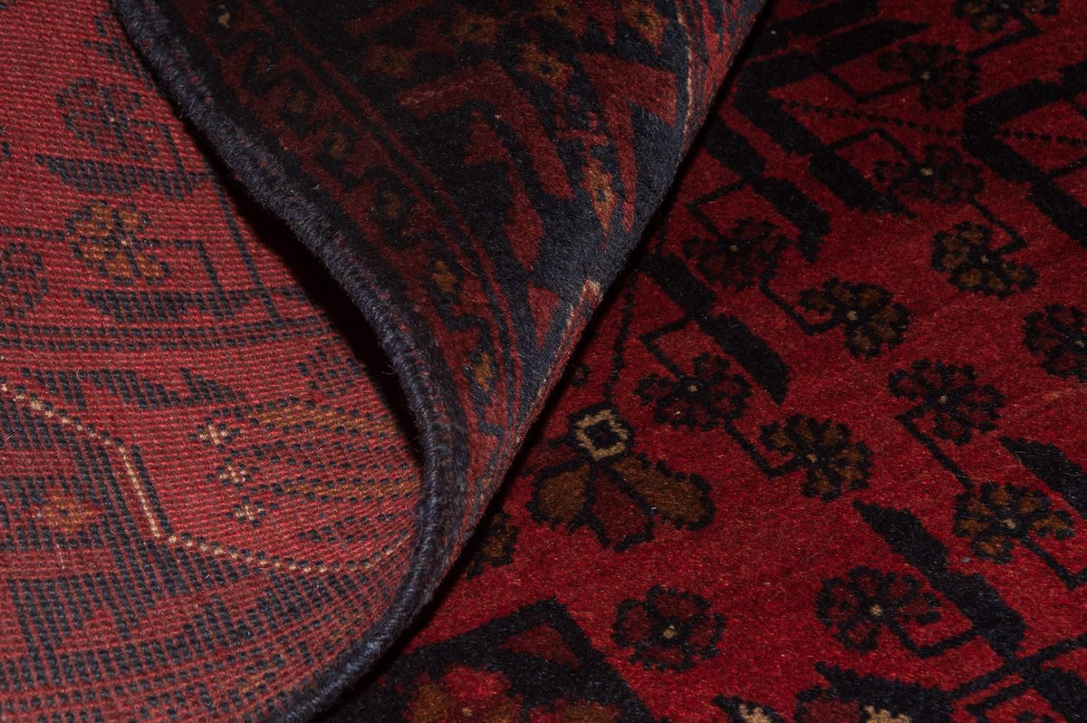 Afghansk matta - Kunduz - 186 x 122 cm - röd