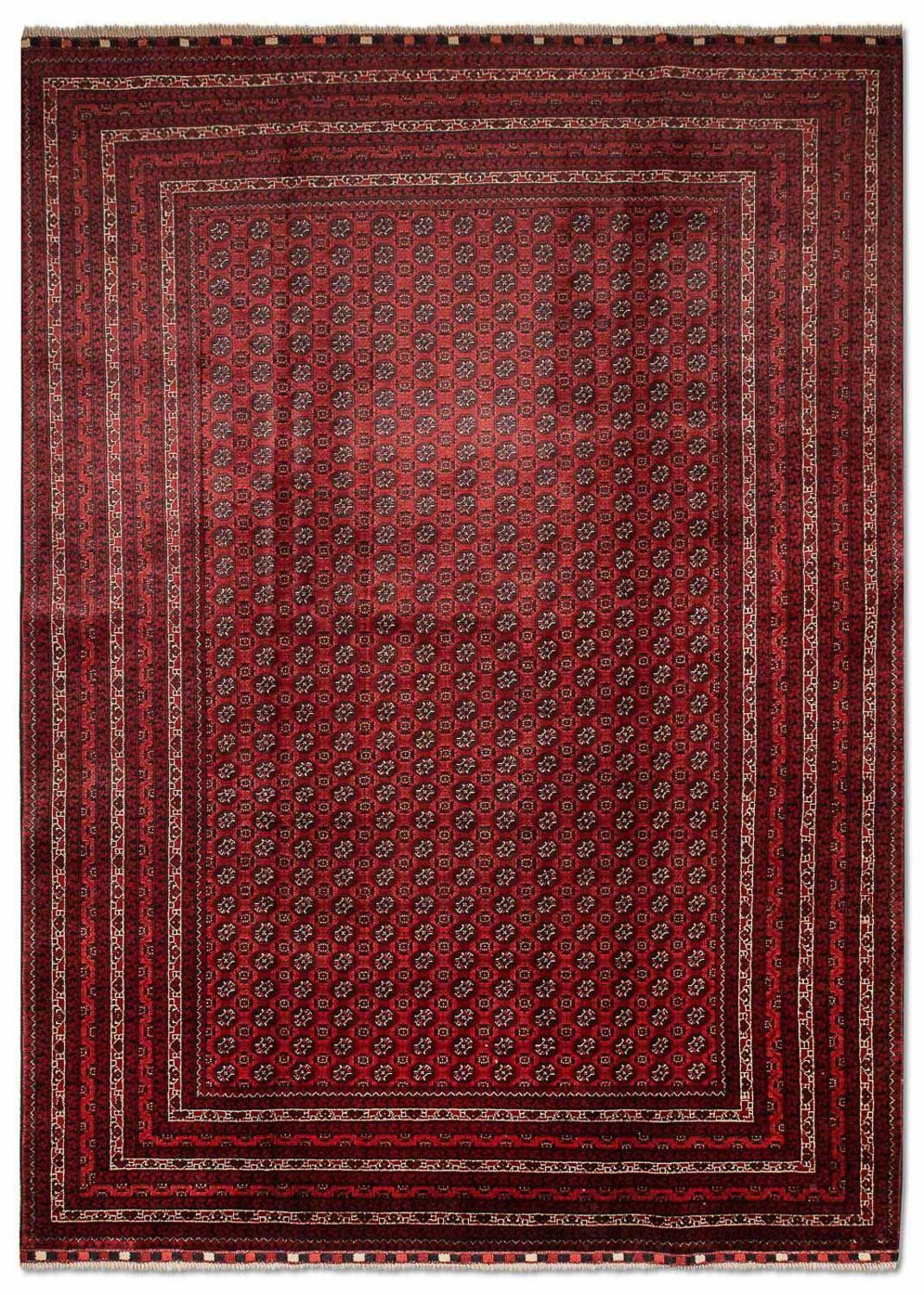 Afghansk matta - Bukhara - 301 x 197 cm - röd