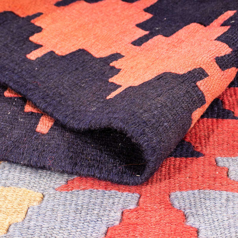 Runner Kelim-matta - gammal - 295 x 135 cm - flerfärgad