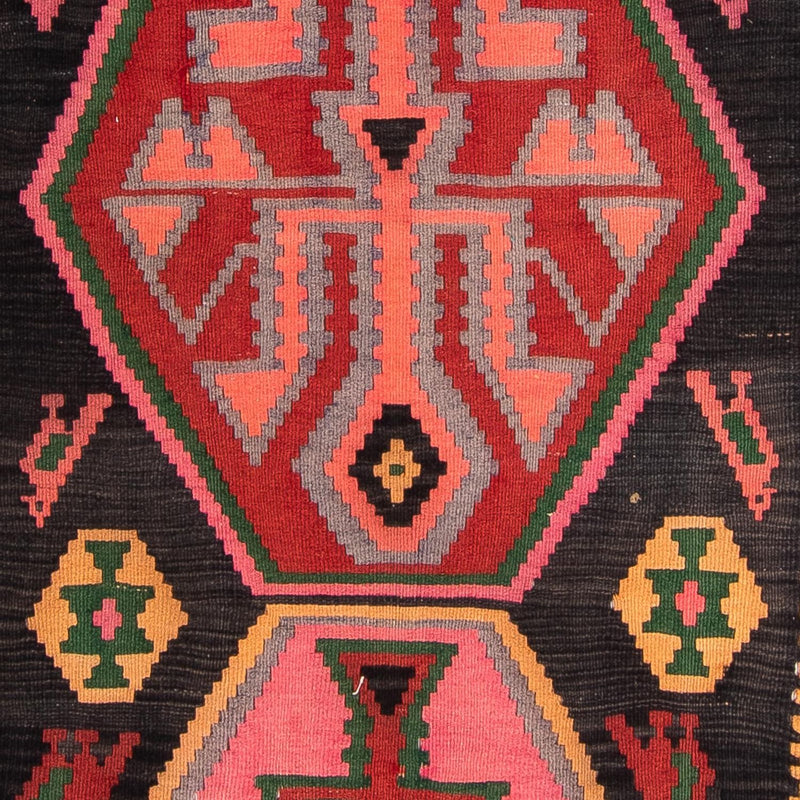 Runner Kelim-matta - gammal - 340 x 150 cm - flerfärgad