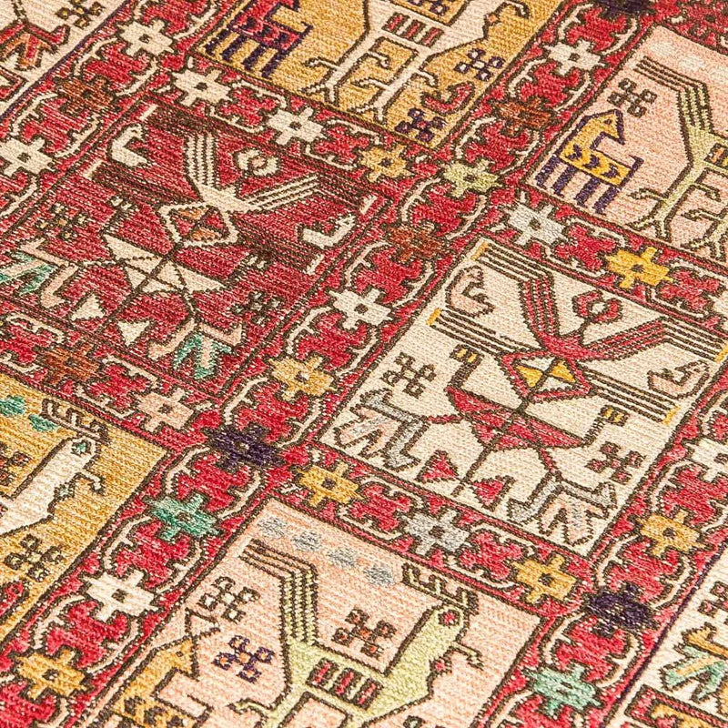 Kelim Carpet - orientalisk matta - 97 x 75 cm - röd