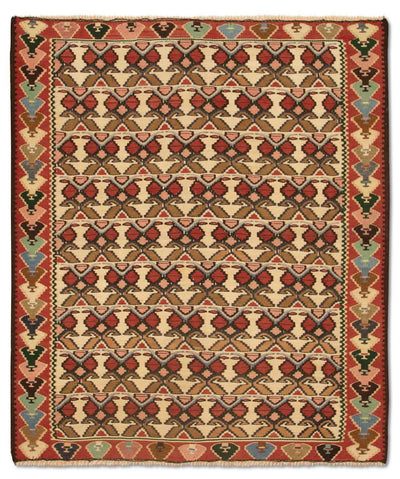 Antikt kilim Mattan 119x143cm