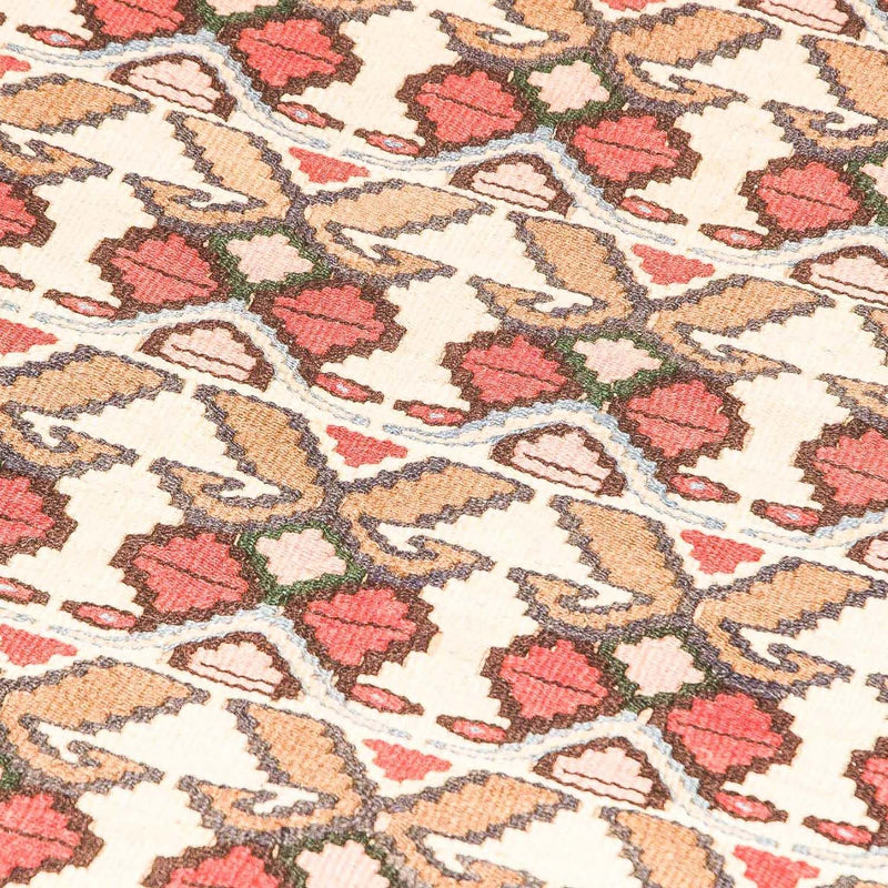 Kelim-matta - gammal - 143 x 119 cm - beige