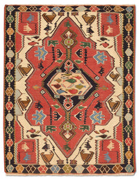 Kelim Carpet - orientalisk matta - 147 x 112 cm - röd