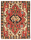Kelim Carpet - orientalisk matta - 147 x 112 cm - röd