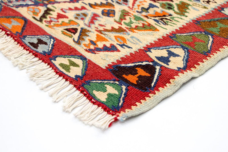 Kelim-matta - gammal - 153 x 119 cm - blå