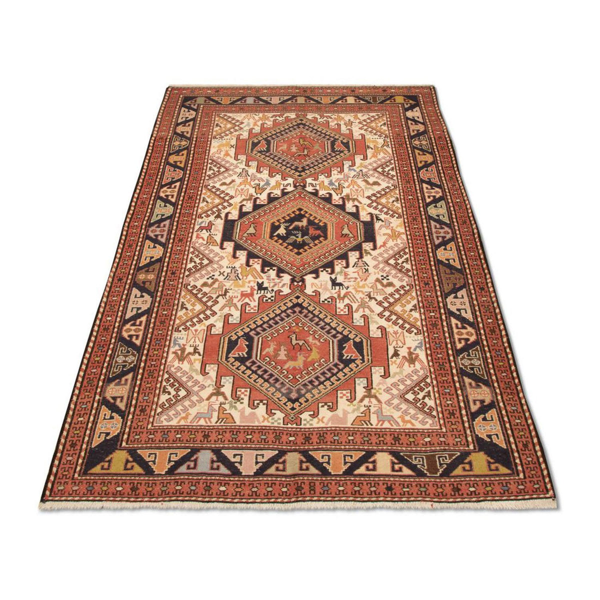 Kelim Carpet - orientalisk matta - 194 x 122 cm - brun