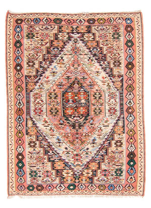 Kelim Carpet - orientalisk matta - 152 x 120 cm - flerfärgad