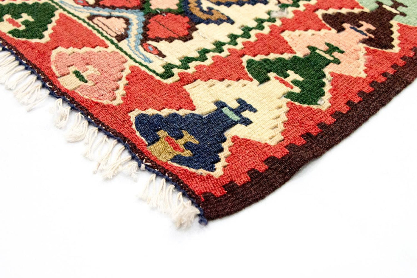 Kelim Carpet - orientalisk matta - 143 x 105 cm - flerfärgad