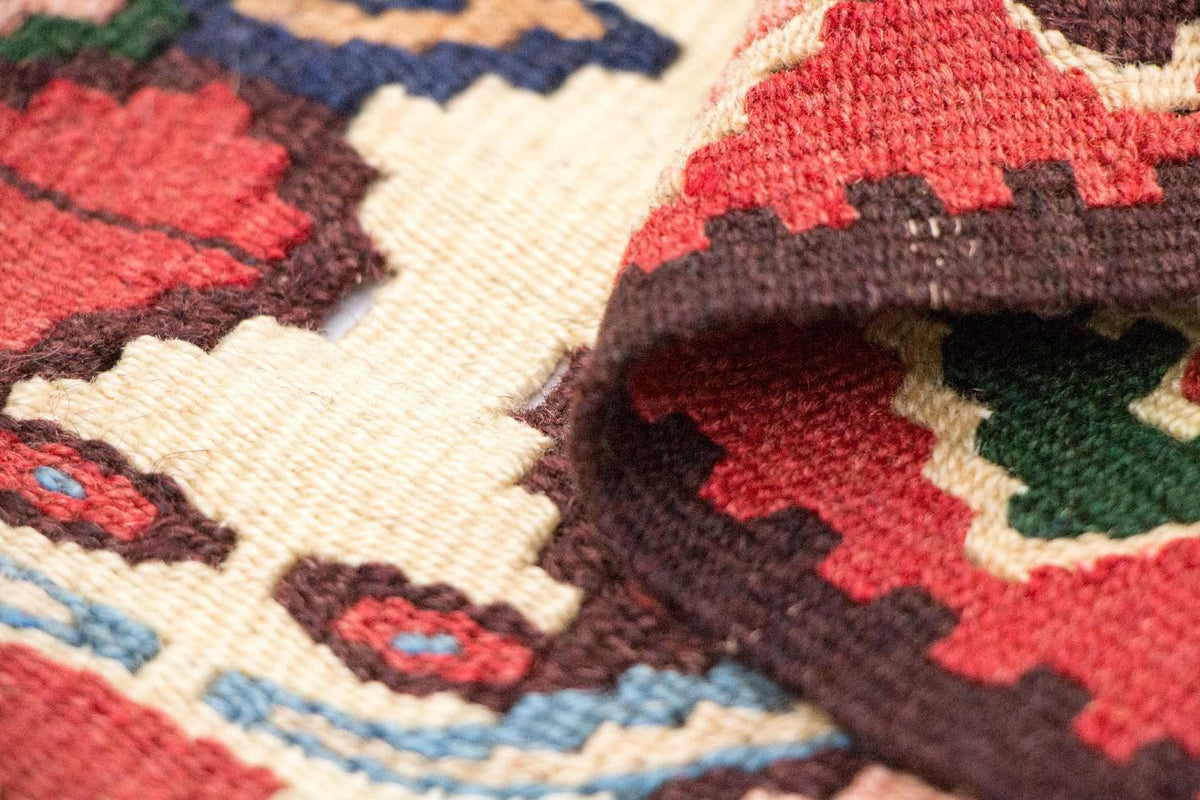 Kelim Carpet - orientalisk matta - 143 x 105 cm - flerfärgad