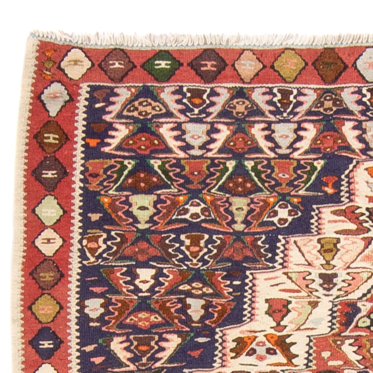 Kelim Carpet - orientalisk matta - 152 x 117 cm - flerfärgad