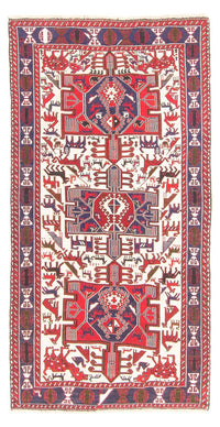 Runner Kelim Carpet - orientalisk matta - 205 x 110 cm - grädde