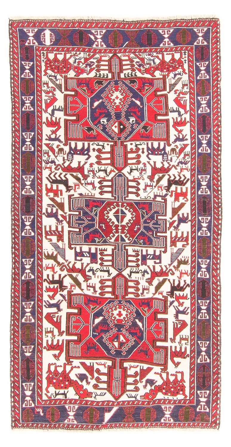 Runner Kelim Carpet - orientalisk matta - 205 x 110 cm - grädde
